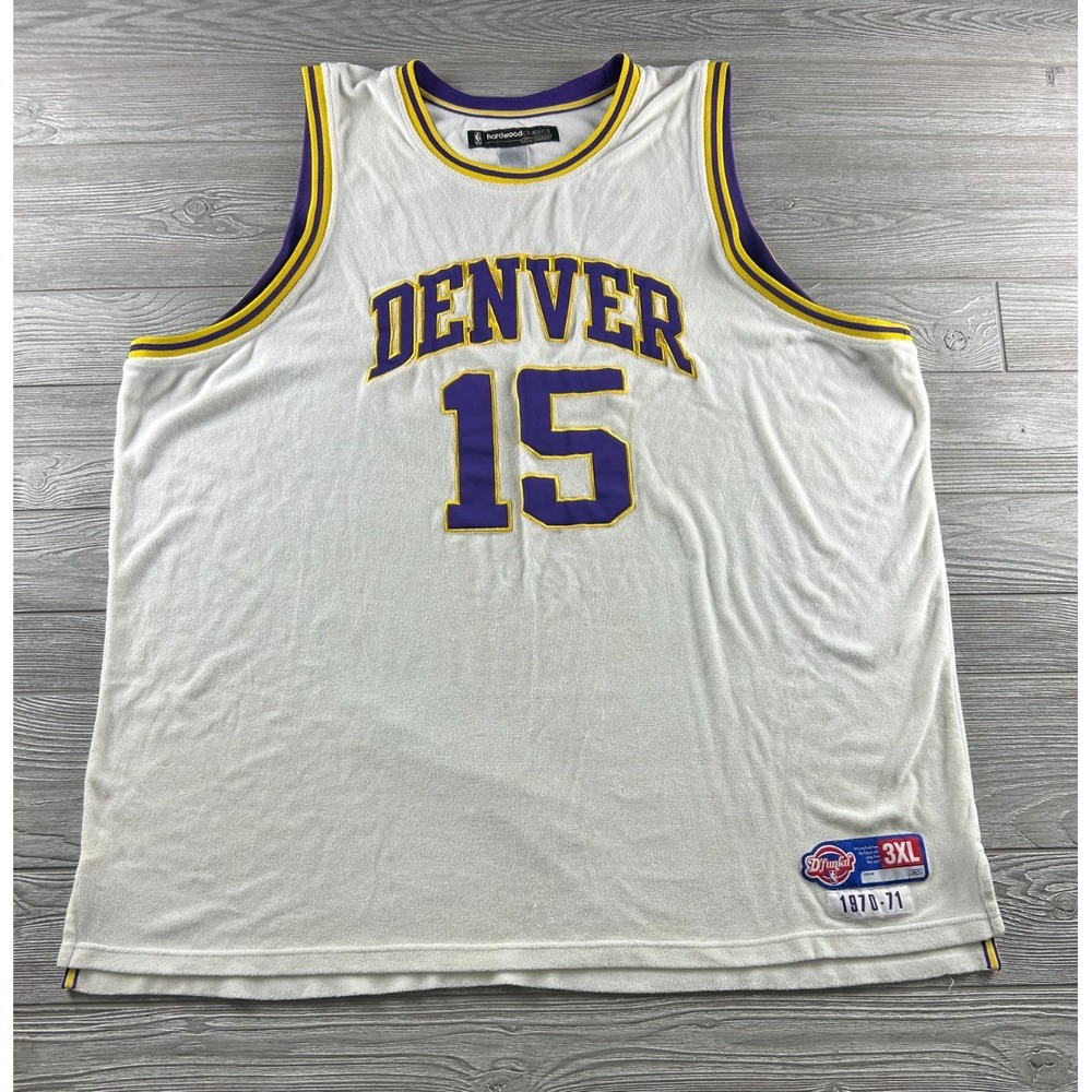 Carmelo Anthony #15 Hardwood Classic Jersey Denver Nuggets Reebok Terry Cloth 3X